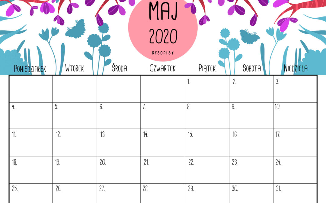 Kalendarz- maj 2020