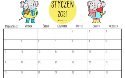 Kalendarz – styczeń 2021