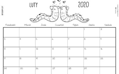 Kalendarz LUTY 2020