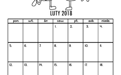 Kalendarz luty 2018