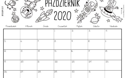 Kalendarz- październik 2020